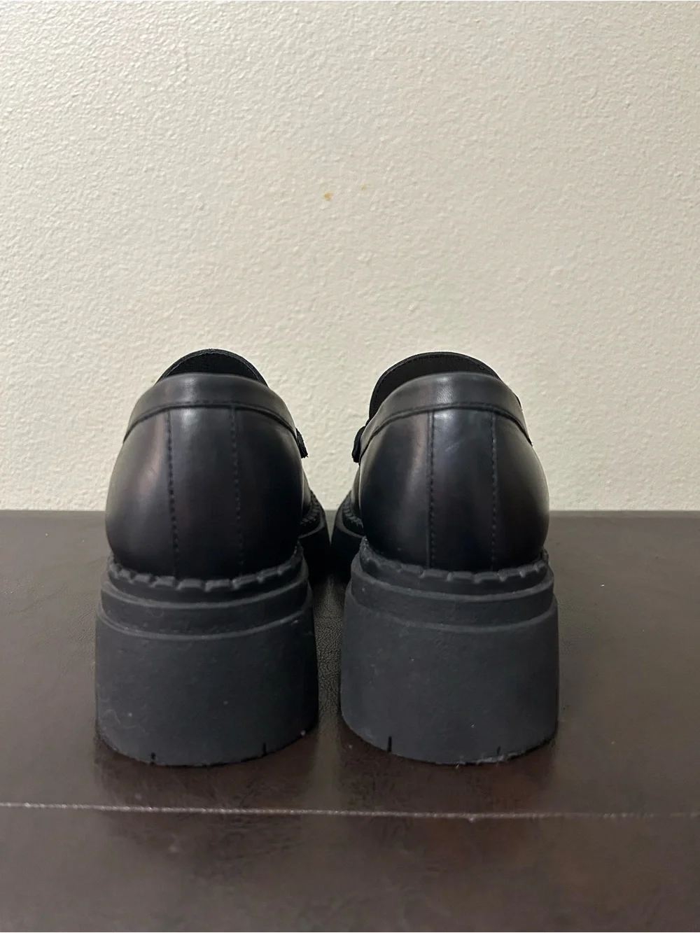 Free People Lyra Lug Sole Loafer Black Women Size 38 Size 7.5